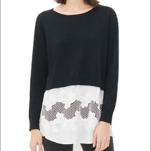 Sandro Sakura Layered Look Sweater Jumper